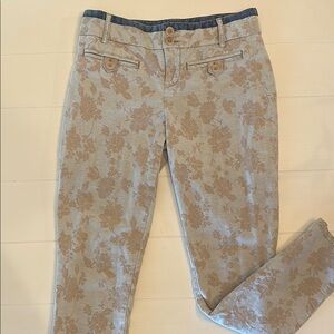 Anthropologie Cartonnier Charlie Trouser Floral Print
